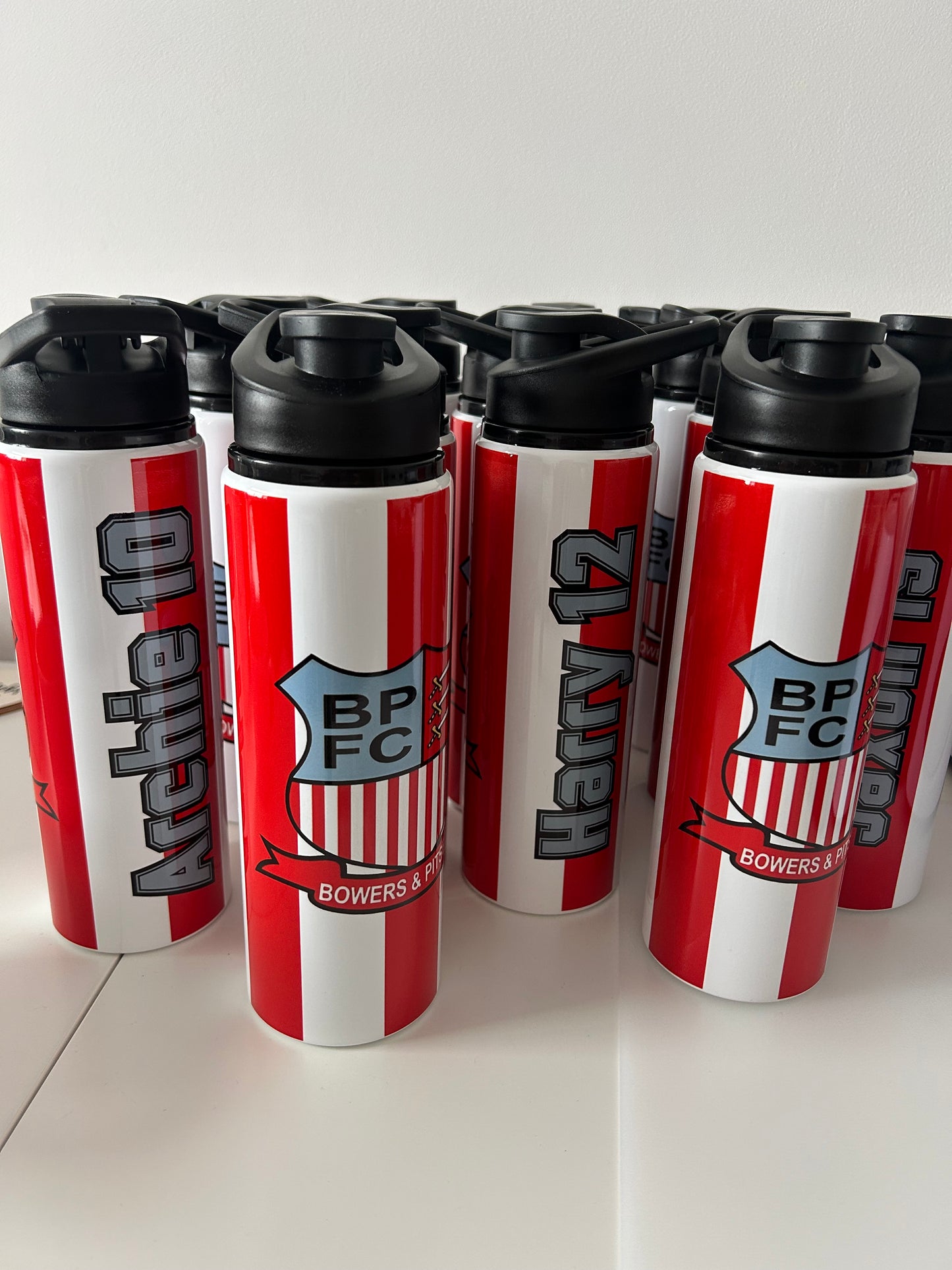 Custom sport bottles (in stock but please message to discuss design)