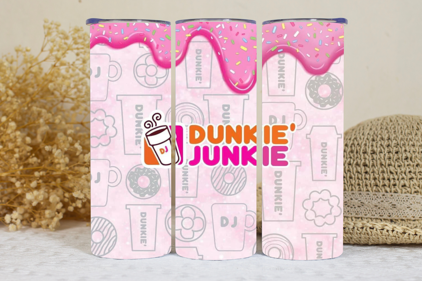 Dunkie Junkie 20oz tumbler.