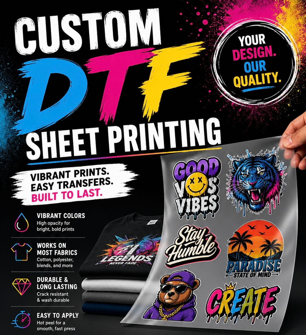 Custom sheet of DTF