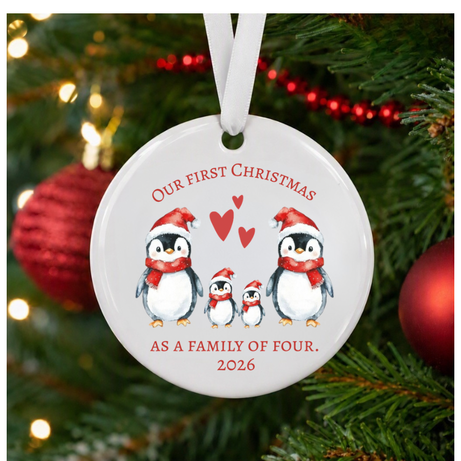 First Christmas as a family of… ornament.