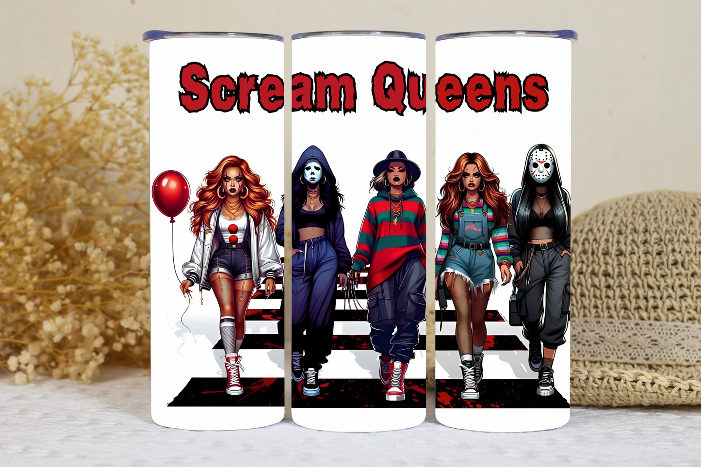 Scream Queens 20oz tumbler.