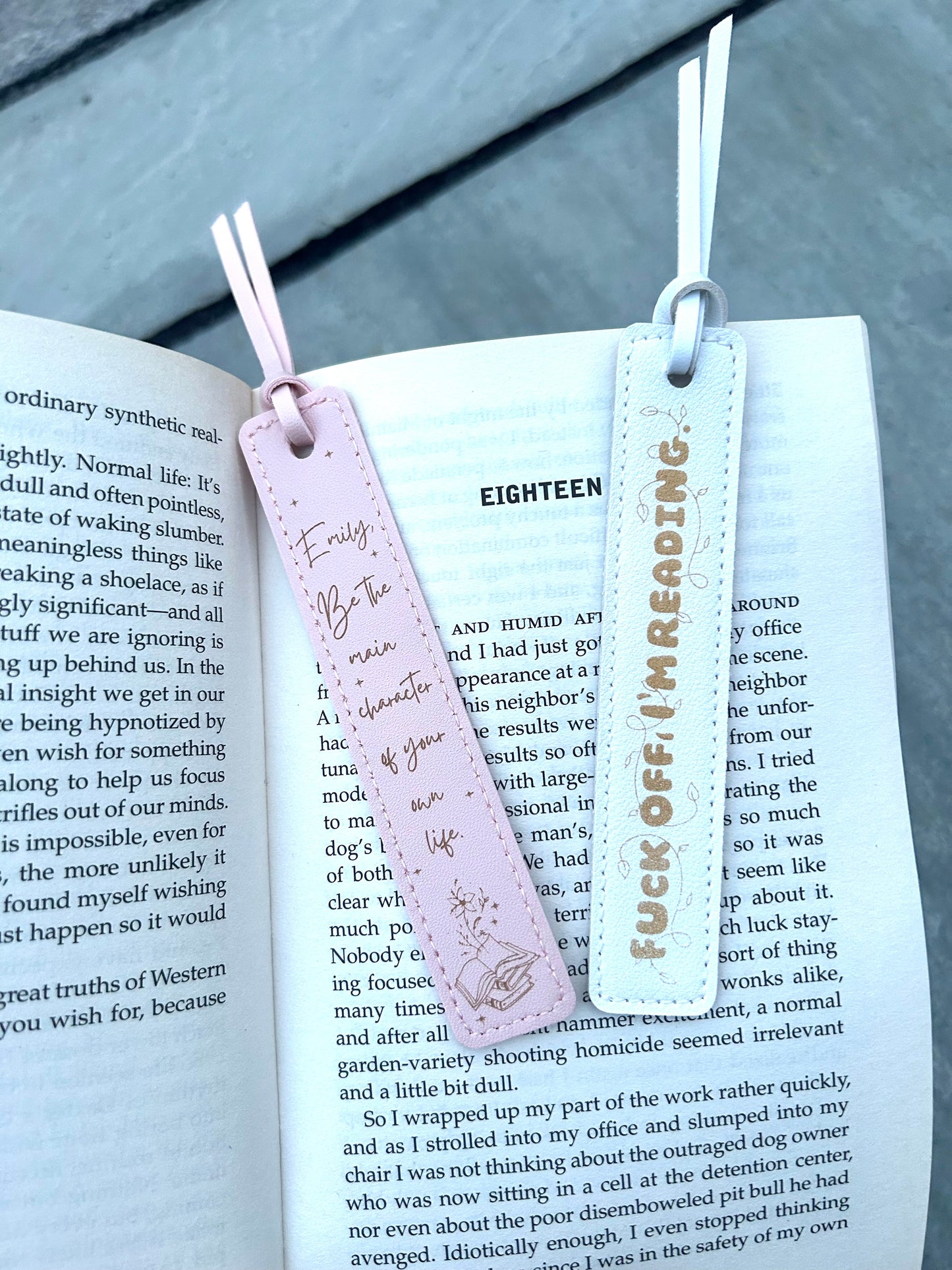 Custom engraved bookmark.