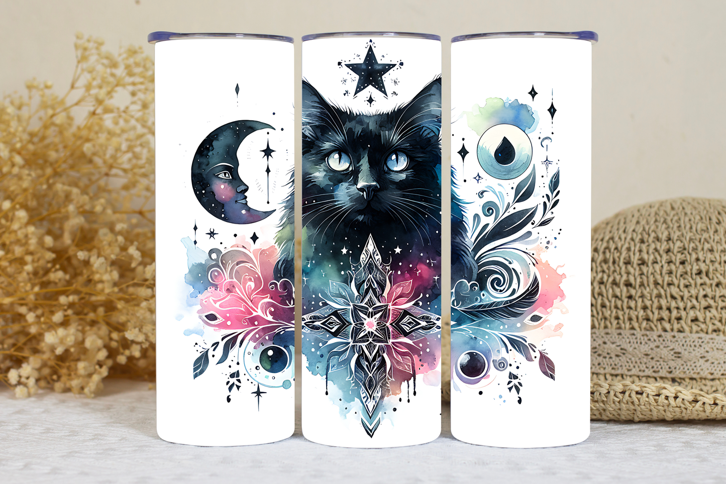 Mystic cat 20oz tumbler.
