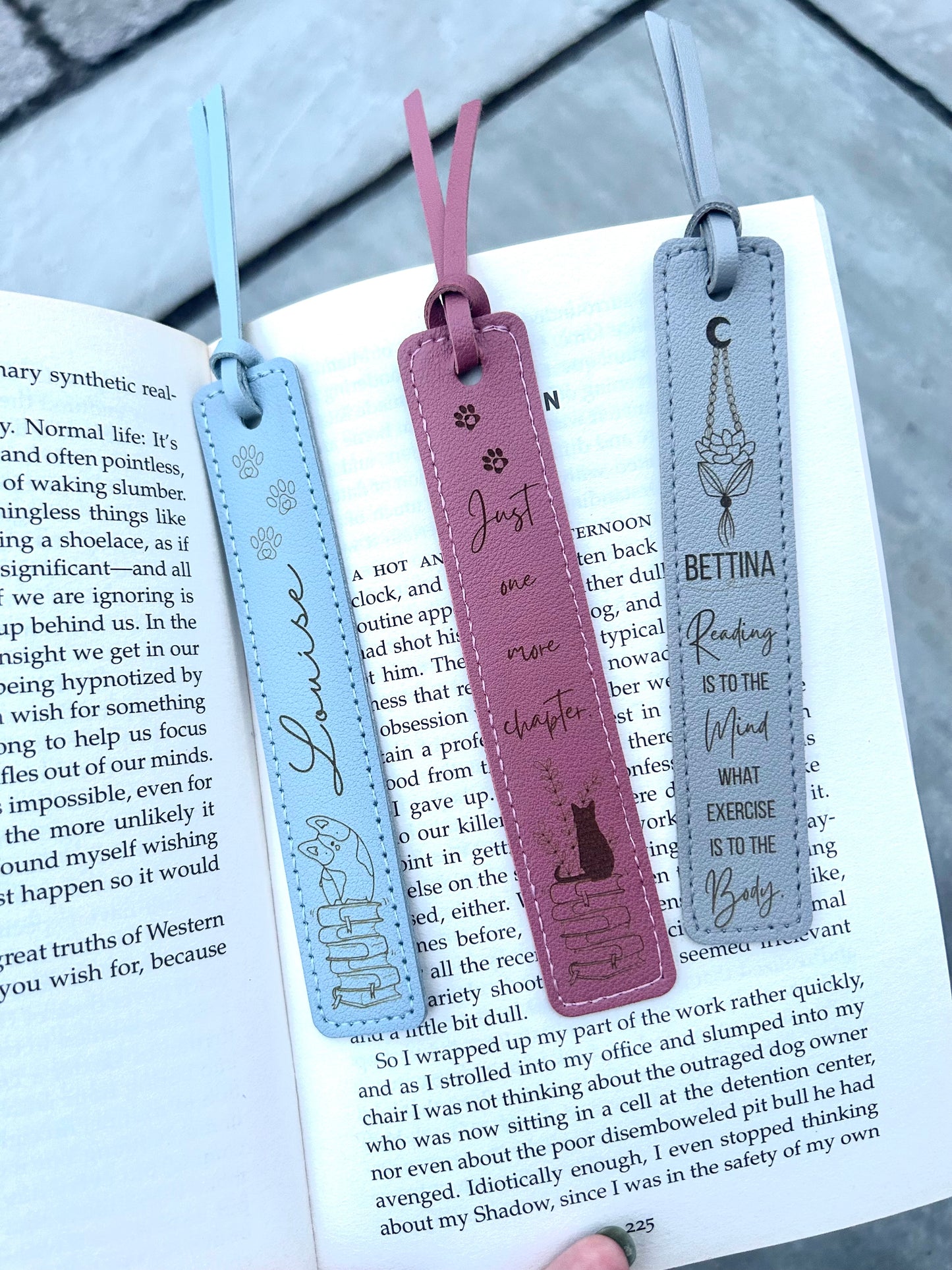 Custom engraved bookmark.