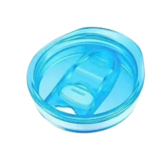 Blue tumbler lid.