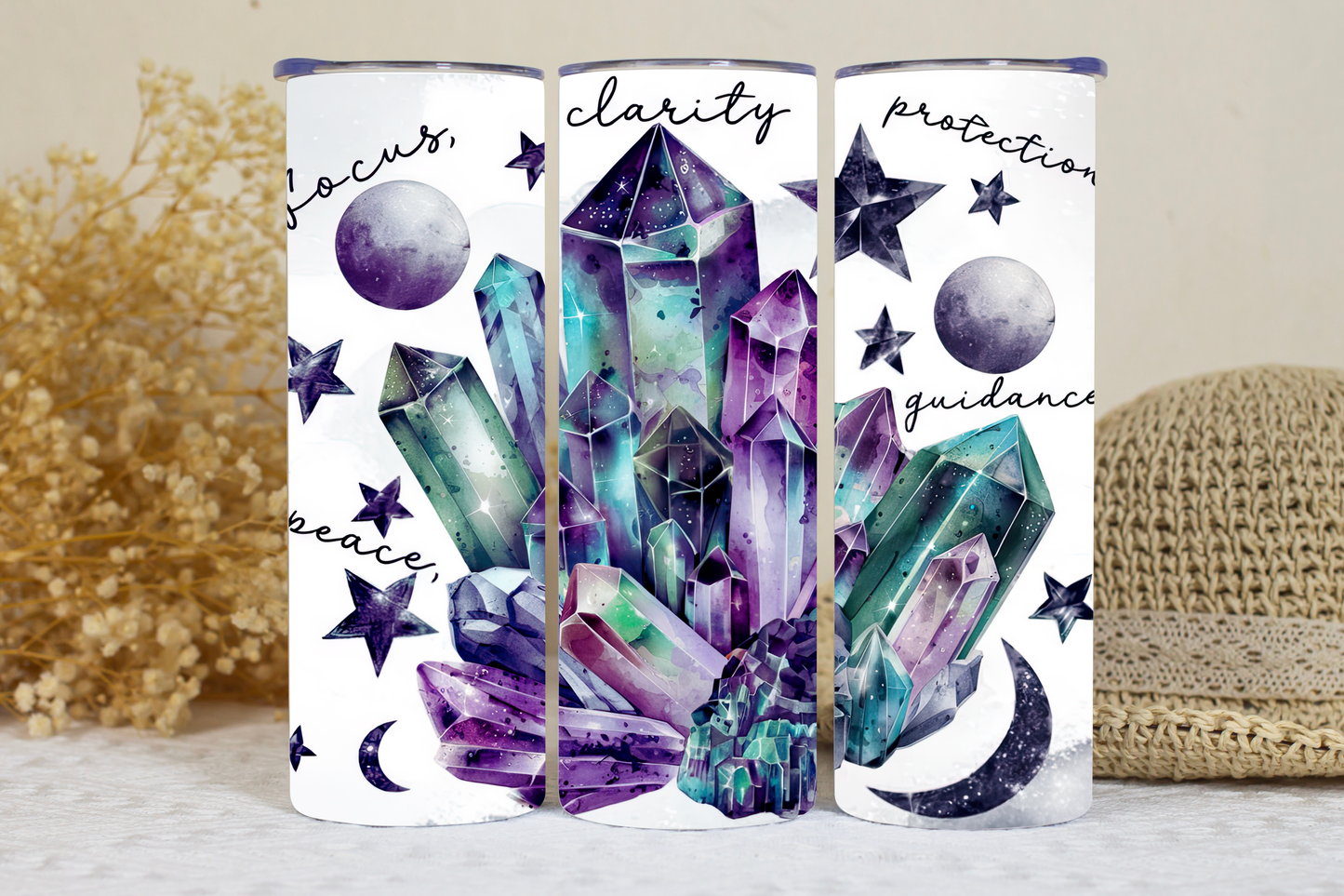 Crystal 20oz tumbler.