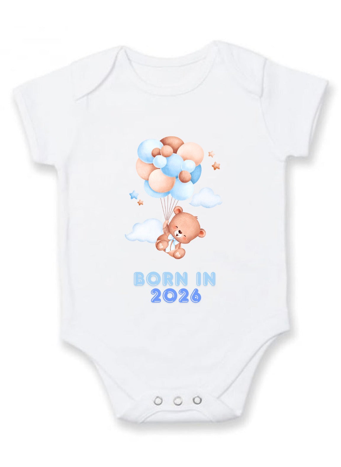 Custom printed baby vest.