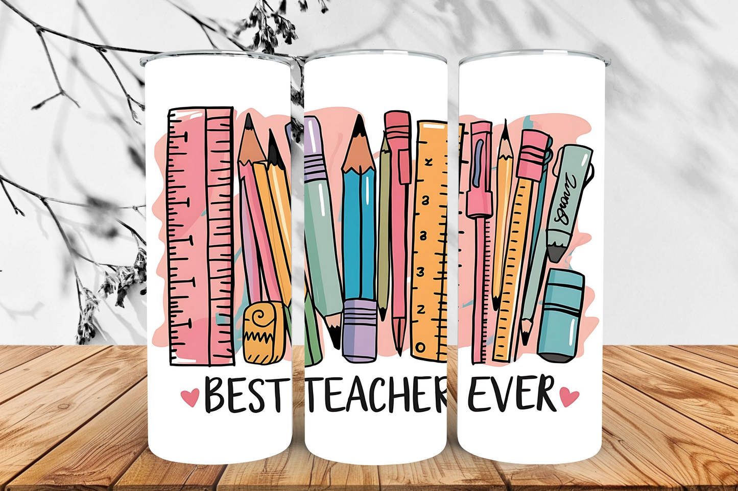 Best teacher 20oz tumbler.