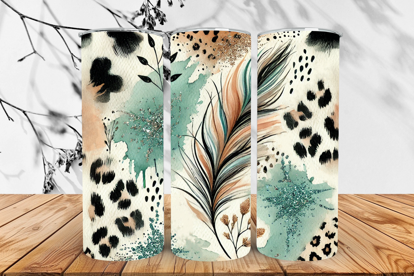 Feather 20oz tumbler.