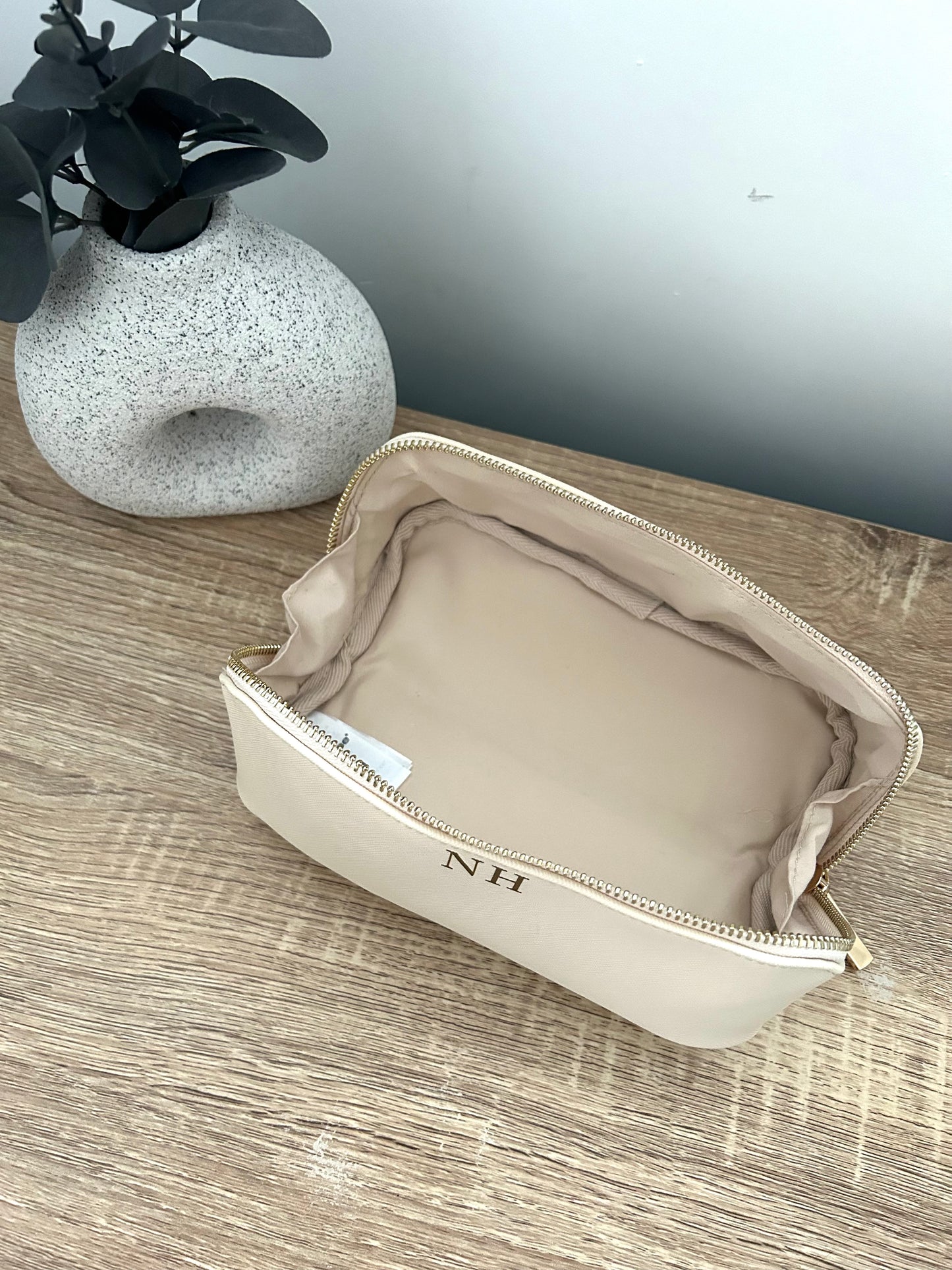 Monogrammed 2 in 1 travel set.