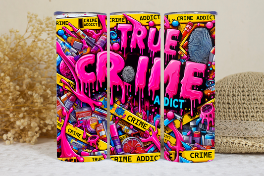 True crime addict hot/cold tumbler.