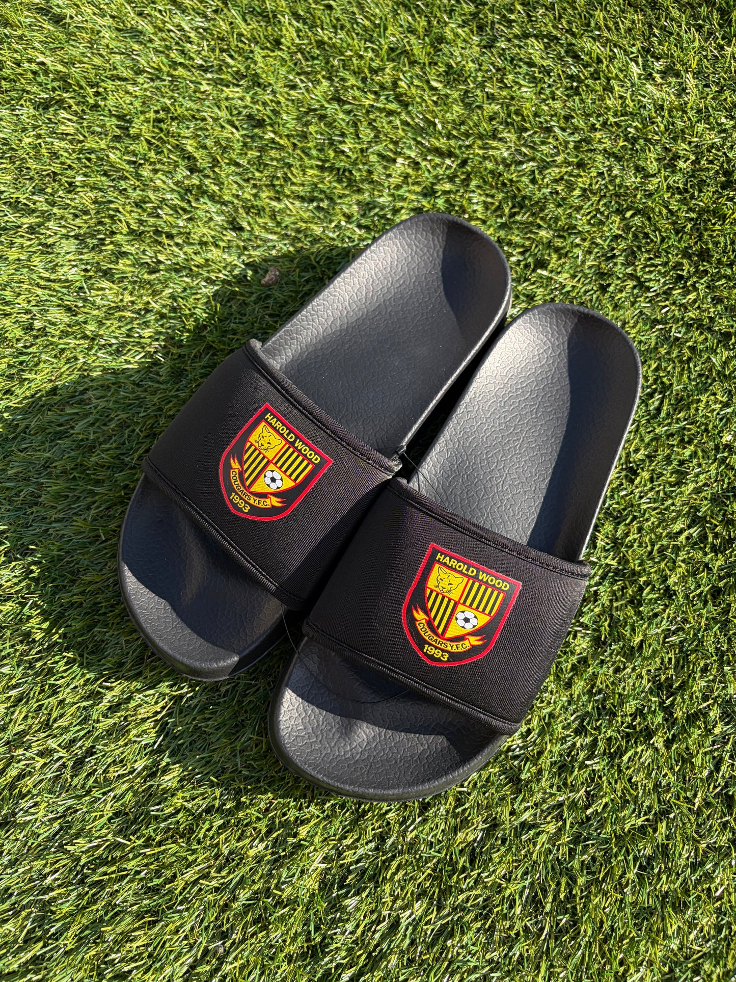 Custom printed sliders.
