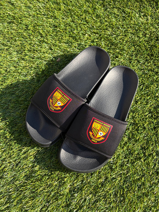 Custom printed sliders.