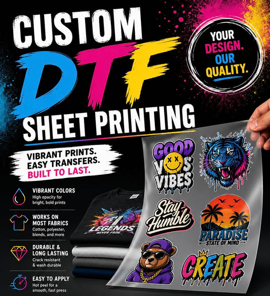 Custom sheet of DTF