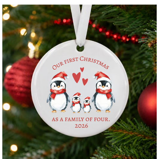 First Christmas as a Family of… Ornament