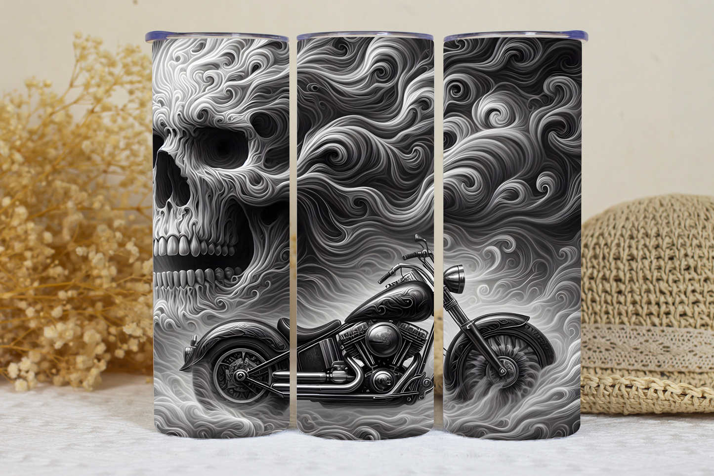 Biker hot/cold tumbler.