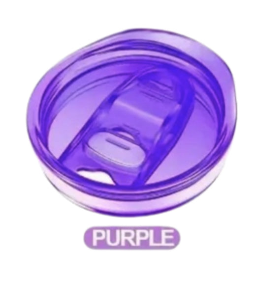 Purple tumbler lid.