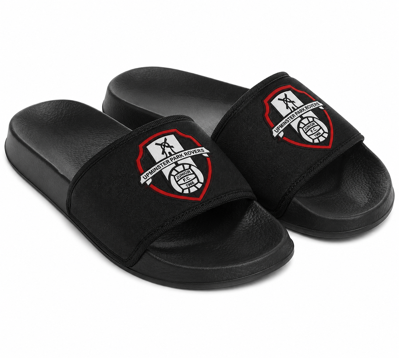Custom printed sliders.
