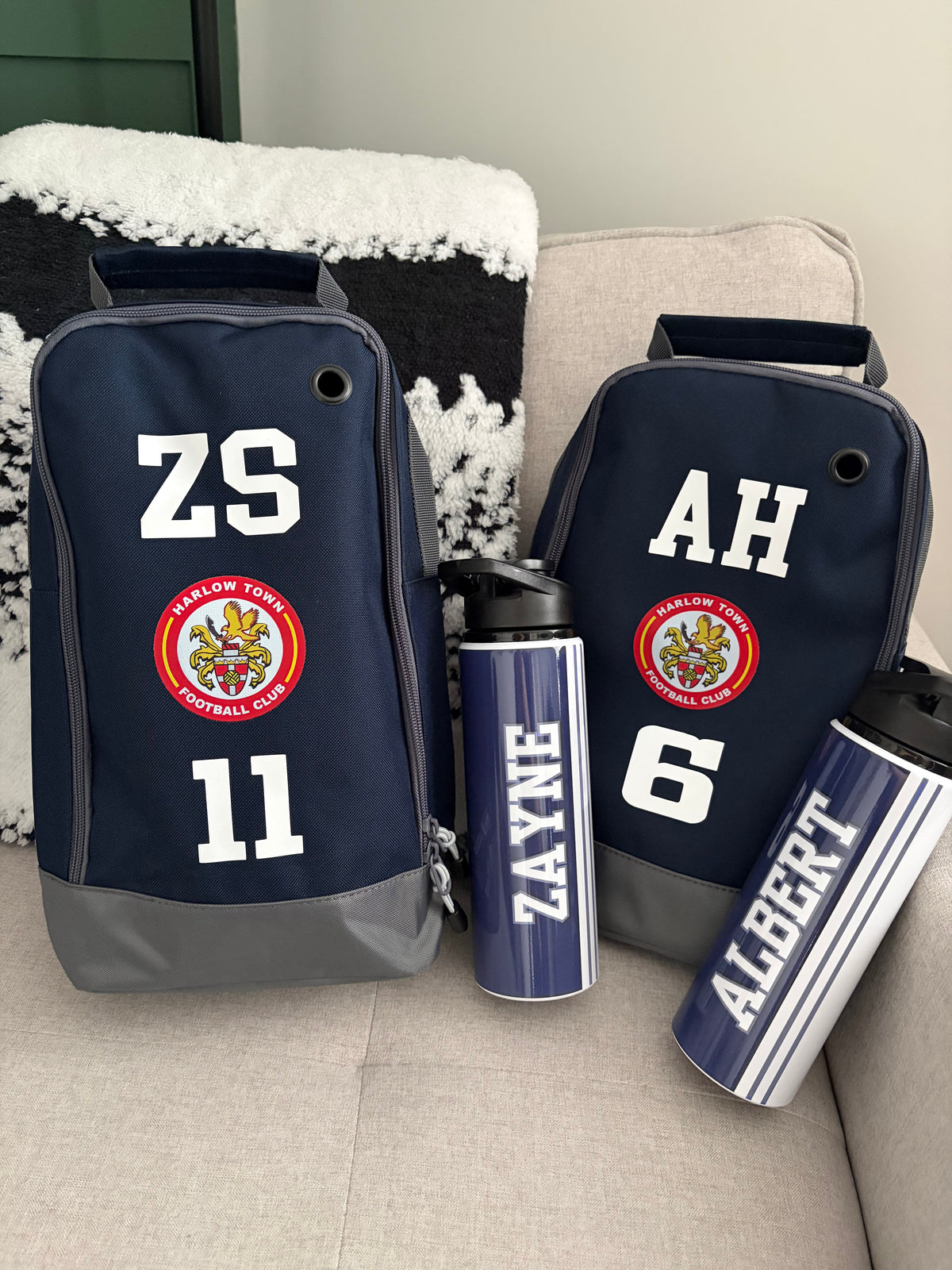 Custom Water Bottle & Boot Bag Bundle.