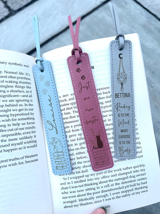 Custom engraved bookmark.