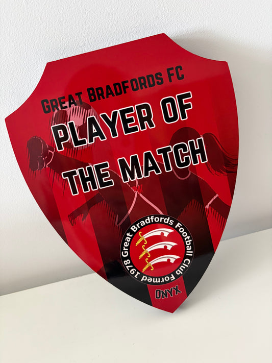 Personalised Player of the Match Shield